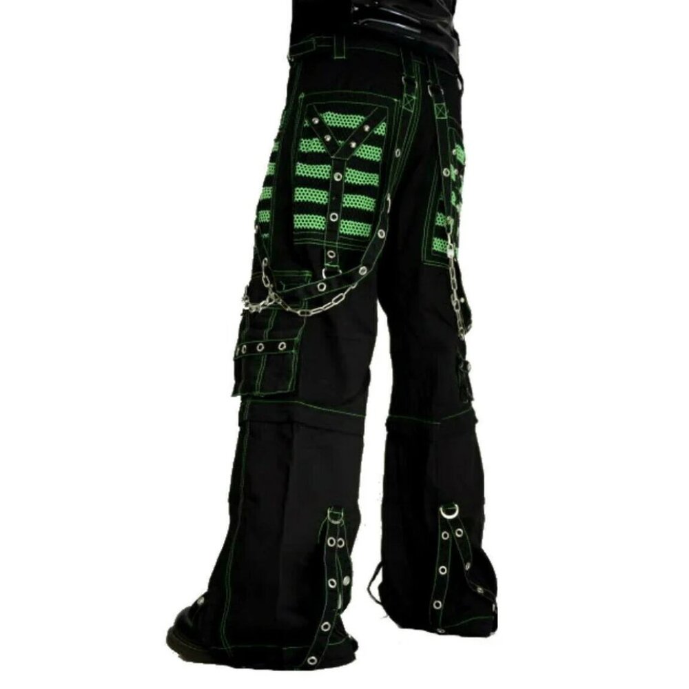 Women's Handmade Bondage Skater Gothic Rocker Cyber Goth Steampunk Biker Pants
